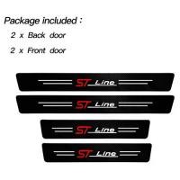 ราคา สติ๊กเกอร์ติดธรณีประตูรถยนต์ วัสดุคาร์บอนไฟเบอร์ กันรอยขีดข่วน กันน้ำ สติ๊กเกอร์สำหรับ Ford st line stline fiesta แต่งรถ (1732234298964674692)