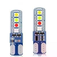 ราคา MOTOX พร้อมส่ง ไฟหรี่หน้า T10 แบบกระพริบ RGBW หลอดไฟหรี่กระพริบ 4 สี (1หลอด) แต่งรถ ราคาโปรโมชั่น (1732327356930099642)