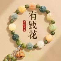 ราคา สร้อยข้อมือรากโพธิ์, สไตล์เดียวกันกับวัด, พระพุทธรูปเจ้าแห่งความมั่งคั่งดอกบัว, โพธิ์หยกขาว, สันติภาพของผู้หญิง, สร้อยข้อมือดอกไม้ความมั่งคั่งมัลติเทอราพี กรอบ พระสมเด็จวัดระฆัง (1732248784287271676)