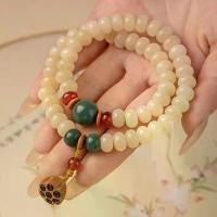 ราคา สร้อยข้อมือรากโพธิ์ สีเหลืองครีมคล้ายหยก สำหรับผู้ชายและผู้หญิง ลูกปัดพุทธ ทรงวงกลมคู่ ดีไซน์ฝักบัวคลาสสิก กรอบ พระสมเด็จวัดระฆัง เหรียญ จักรเพชร หมอน นก กระแต แต้แว้ด အ ဆ (1732253950941891324)