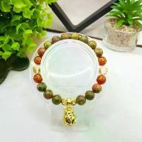 ราคา สร้อยข้อมือหินยูนาไคต์ คาเนเลี่ยน9เหรียญ ควอตซ์มังกร ถุงพลอยนพเก้า (1729718594133789689)