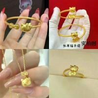 ราคา แหวนแมวคิตตี้ ทองเหลือง สีเหลือง ดีไซน์การ์ตูนน่ารักใหม่ อเนกประสงค์ คุณภาพสูง สร้อยคอ Hello Kitty ชุดเครื่องประดับ เหรียญ หลวง พ่อ คูณ เหรียญ หลวง พ่อ คูณ လ က ် သ ဲ တ (1731539308758664602)