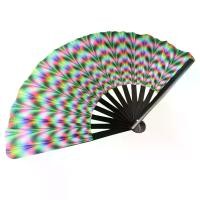 ราคา พัดลมมือ, สว่างขึ้น, ขนาดใหญ่, พับได้, สีสันสดใส, พัดลม Rave มือถือแบบพับได้, 33 ซม., พัดลมพับสายรุ้ง, เหมาะสำหรับการเต้นรำ (1732220398239583150)