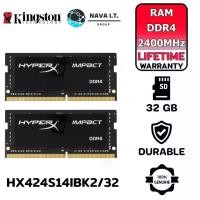 ราคา KINGSTON HYPERX 32GB DDR4/2400 RAM NOTEBOOK (แรมโน้ตบุ๊ค) HX424S14IBK2/32 - สินค้ารับประกันLT (1730048897886029968)