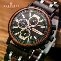 ราคา BOBO BIRD - นาฬิกาแบรนด์หรูสำหรับผู้ชาย โครโนกราฟสีทอง นาฬิกาข้อมือ แกะสลักชื่อ ของขวัญ DIY ให้เขา ของขวัญคริสต์มาส กำหนดเอง reloj tman (1729924732961786563)
