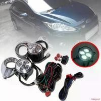 ราคา แบบพกพา ไฟตัดหมอก ไฟสปอร์ตไลท์ ดวงไฟ LED รุ่น ฟอร์ด เฟียสต้า FORD FIESTA ปี 2009 - 2010 พร้อมครอบ สีโครเมี่ยม รวมชุดสายไฟ 1 ชุด Car รถยนต์ รถจักร หลอดไฟ (1731662455609002732)