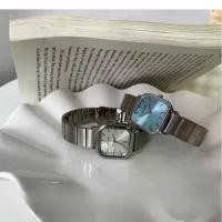 ราคา นาฬิกาหรู ราคาไม่แพง ดีไซน์สี่เหลี่ยมเรียบง่าย ทันสมัย อเนกประสงค์ สไตล์เรโทร เรียบหรู สำหรับผู้หญิง กระเพาะ ปลา เก่า พระ เหรียญ ตะบองเพชร (1731345045232321656)