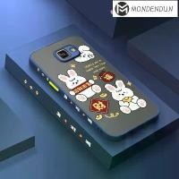 ราคา เคสโทรศัพท์, เคสสำหรับ Samsung Galaxy A3 2016 และ A5 2016, ลายการ์ตูนกระต่ายรวย, ขอบสี่เหลี่ยมด้านบาง, ดีไซน์ใหม่, กันกระแทก, ฝ้าโปร่งใส, เคสแข็ง, เคสซิลิโคน, ปกเต็ม (1729624787218630672)