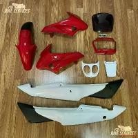 ราคา ใช้งานได้ ชุดสี LS เก่า 9 ชิ้น สีแดงขาว ไม่ติดลาย มอเตอร์ไซค์ Motorcycle (1731743618645986031)