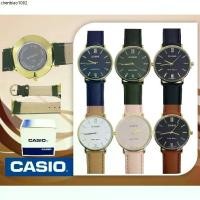 ราคา (พร้อมกล่อง) casio กันน้ำ นาฬิกาผู้ชาย สายหนัง ขอบทอง นาฬิกาข้อมือ คาสิโอ้ นาฬิกาแฟชั่นชายและหญิง ควอตซ์ชายหญิง นาฬิกาca (1731573623391290742)
