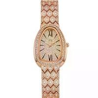 ราคา Gedi สุดหรูสำหรับผู้หญิง นาฬิกาข้อมือ Quartz สไตล์ดารา สายเหล็กสำหรับผู้หญิง (1729651227611466164)