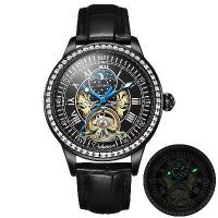 ราคา นาฬิกากลไกอัตโนมัติสำหรับผู้ชาย, ชุดหรูหรา, กันน้ำ, ไขลานมือ, การออกแบบระยะดวงจันทร์, สายหนัง, เรืองแสง, นาฬิกาข้อมือ Tourbillon, สำหรับผู้ชาย (1730879608720493330)