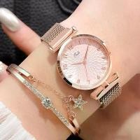 ราคา นาฬิกาควอทซ์สุดหรูสำหรับผู้หญิง นาฬิกาแม่เหล็กสำหรับผู้หญิง ชุดสตรี หน้าปัดสีชมพู นาฬิกาข้อมือ นาฬิกา Reloj Mujer (1729935884545657289)