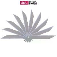 ราคา ใบมีดคัตเตอร์ 30 องศา Deli มีดคัตเตอร์ คัดเตอร์ อุปกรณ์สำนักงาน อุปกรณ์อเนกประสงค์ บรรจุ 10 ใบ/ชุด (แพ็คกล่อง 36 ชุด) (1731228954192939330)