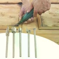 ราคา เครื่องตัดแกะสลักไม้ 5 ชิ้น/ชุด 3/4/5 มม. ติดตั้งง่าย เครื่องมือช่าง ชุดดอกสว่านแกะสลักไม้สำหรับงานไม้ (1729900850987239977)