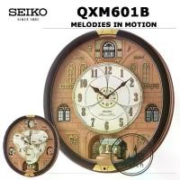 ราคา SEIKO CLOCK รุ่น QXM601B นาฬิกาเมโลดี้ MELODIES IN MOTION เพลง หน้าปัดเคลื่อนไหว QXM (1730987983833107072)
