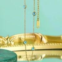 ราคา สร้อยคอโชคเกอร์เสน่ห์ตาชั่วร้ายของตุรกี, แฟชั่น, โซ่, กันน้ำ, สแตนเลสชุบทอง, สำหรับผู้หญิง protection charm สร้อยทอง สแตนเลส สร้อย ลง จี้ พระปิดตา องค์ เล็ก เหล็กไหล ของ (1732286171358595877)