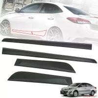 ราคา ความคงทน กาบข้างประตู รุ่น โตโยต้า ยาริส เอทีฟ TOYOTA YARIS ATIV ปี 2017 - 2019 สีดำด้าน 4 ชิ้น รถยนต์ Car Sticker รถจักร (1731674548947618371)