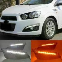 ราคา ไฟ LED รถยนต์, สำหรับ Chevrolet Chevy AVEO Sonic ปี 2011 2012 2013, DRL ไฟวิ่งกลางวัน, ไฟกลางวัน, พร้อมไฟเลี้ยว, ฝาครอบหลอดไฟตัดหมอก (1732163427004746706)