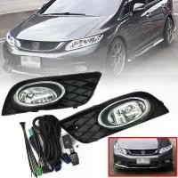 ราคา แบบพกพา ไฟตัดหมอก ไฟสปอร์ตไลท์ รุ่น ฮอนด้า ซีวิค HONDA CIVIC FB ปี 2012 - 2015 พร้อมครอบ สีดำ วงแหวนโครเมี่ยม และชุดสายไฟ 1 ชุด Car รถยนต์ รถจักร Led (1731674209023002791)