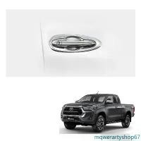 ราคา mqwerartyshop67 ความคงทน ชุด ครอบมือเปิด ครอบที่จับประตู C-CAB 4 ชิ้น สีโครเมี่ยม สำหรับ Toyota Hilux Revo Prerunner ปี 2021-2022 Car รถยนต์ รถจักร Sticker สติกเกอร์ (1731648586572007585)