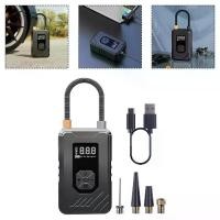 ราคา ปั๊มลมรถยนต์ แบบพกพา ไร้สาย ไฟฟ้า เครื่องเติมลมแรงดันสูง 12V 80W เหมาะสำหรับยางรถยนต์ (1732268768530500342)