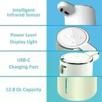 ราคา เครื่องจ่ายสบู่อัตโนมัติ, เครื่องจ่ายสบู่โฟมไร้สัมผัส, ความจุ 380ml, ชาร์จด้วย USB, ไฟฟ้า, ปรับได้ 4 ระดับ, เครื่องจ่ายสบู่โฟม (1731235827332712345)