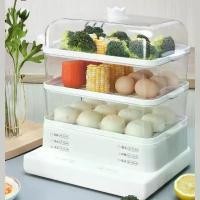 ราคา เครื่องทำอาหารเช้าอัตโนมัติในครัวเรือน, , สามชั้น, ความจุมาก, หม้อนึ่งที่มองเห็นได้, การเผาไหม้ฉนวน, กล่องนึ่ง, หม้อนึ่งไฟฟ้า หม้อ นึ่ง ไฟฟ้า 2 ชั้น kettle (1732265503372838917)