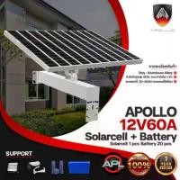 ราคา Apollo แผงโซล่าเซลล์ 12V 60A พร้อมขาติดแผงและแบทเตอร์รี่ สำหรับไฟโซล่าเซลล์และกล้องวงจรปิด CCTV (1731543801041553765)