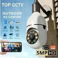 ราคา 360 Light Bulb Camera ° HD CCTV Camera WiFi CCTV 5MP Night Vision 4K UHD Infrared Security Camera (1731386062837482939)