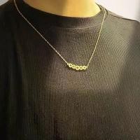 ราคา สร้อยคอ, วัสดุเหล็กไททาเนียม, ทองชุบทอง, สร้อยคอเหรียญทองแดง,สร้อยคอยาว (1732272690950998940)