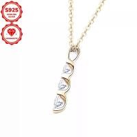 ราคา สร้อยคอจี้ Moissanite น้ำหนัก 2.91G, 1 ชิ้น, ขนาด 4mm+3.5mm+3mm, 0.6 Karat สำหรับแต่ละชิ้น, 1 ชิ้น, สร้อยคอ Moissanite, สร้อยคอเงินแท้, สร้อยคอจี้สไตล์ผู้หญิง (1732150837443397761)