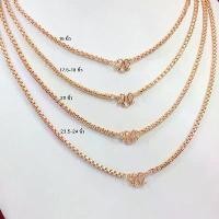 ราคา สร้อยคอ สร้อยคอนากลายผ่าหวายมน ตะขอตัวเอ็ม สีนาก ความยาว 16 นิ้ว 18 นิ้ว 20 นิ้ว 23.5-24 นิ้ว สร้อยนาก สร้อยไมครอน สร้อยคอแฟชัน necklace สร้อยคอโซ่ (1731243617901971813)