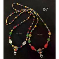 ราคา สร้อยคอ สร้อยคอลูกปัดโบราณ สร้อยคอลูกปัดทราวดี ลูกปัดสวยงาม(24นิ้ว) necklace สร้อยคอโซ่ (1731243444028410213)