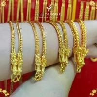ราคา [COD] สร้อยคอ เศษทองคำแท้ ลายสี่เสา หัวมังกร หนัก 1-5 บาท ยาว 20-24 นิ้ว (1 เส้น) ZR406 (1731870116322446077)