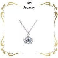 ราคา BWjewerly สร้อยคอเงิน S925 สร้อยคอแฟชั่น มงกุฎเงิน จี้ คนรัก สร้อยคอ จี้นำโชค เครื่องประดับน่ารัก ส ร ้ อ ย เ งิน แ ท ้ แหวน เกลี้ยง เงิน แท้ หลวงตาม้า ยาง โอริง (1731493019644954565)
