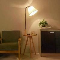 ราคา โคมไฟตั้งพื้นพร้อมโต๊ะไม้ โคมไฟIKEAหัวข้างเตียง ห้องนั่งเล่น โซฟา โต๊ะกาแฟ (1732102329311660851)