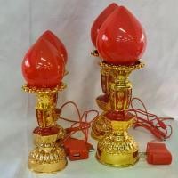 ราคา COD โคมไฟ ดอกบัว เทียน เชิงเทียนไฟฟ้า สีแดง เทียนไฟฟ้า เทียนไฟฟ้าดอกบัวตูม ต่อ1คู่ พร้อมส่ง (1731793769879472613)