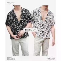 ราคา HIM.GUY เสื้อฮาวาย (Hawii shirt) เสื้อเชิ้ตผู้ชาย เสื้อแขนยาวผู้ชาย เสื้อวินเทจ เสื้อผ้า โอ๋ ถ้ําเสื้อ เสื้อผู้ชาย เสื้อผ้าทรงเอ เสื้อทรงเอ เสื้อเท่ๆ resort shirt เสื้อใส่สงกราน (1731218659110062855)