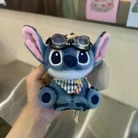 ราคา โพรง, นุ่มและน่ารัก, โพสท่า, แว่นตานิรภัย, ผ้าพันคอสีน้ำเงิน, พร้อมตะเข็บ, พวงกุญแจ, กระเป๋า, จี้, ตุ๊กตา, ลิโล & สติทช์ พวงกุญแจ สติช ของ แท้ กล่อง จุ่ม พวงกุญแจ สติช winter keychain (173155253407229