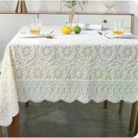 ราคา ผ้าลูกไม้หนาสำหรับ DIY ผ้าโต๊ะอาหาร ผ้าปูโต๊ะ ผ้าคลุมกันฝุ่น โต๊ะกาแฟ ตู้เย็น ทีวี โต๊ะข้างเตียง ผ้าปูโต๊ะลูกไม้ (1730028694500510672)