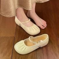 ราคา Romantic Gommino Mary Jane สไตล์ฝรั่งเศส รองเท้าส้นเตี้ยทรงแบนอ่อนโยน สำหรับผู้หญิง ชุดฤดูร้อนใหม่ รองเท้าพื้นนุ่ม ปี 2025 sofit รองเท้า พยาบาล ผ้าใบ ขาว ล้วน ผู้ หญิง รองเ (1731538128055797249)