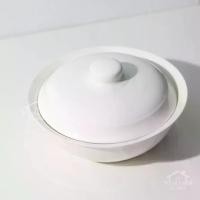 ราคา โถข้าวเซรามิคพร้อมฝาปิด สีขาวครีม ขนาด 9 นิ้ว ใช้สำหรับใส่ข้าว อาหาร เข้าไมโครเวฟได้ (1730298876370062331)