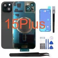 ราคา ฝาหลังแบตเตอรี่กระจกสำรองแบบเปลี่ยนเร็ว 1 ชิ้น พร้อมกรอบเลนส์กล้อง แม่เหล็ก เข้ากันได้กับ iPhone 15Plus 15+ กรอบโลหะ 6.7 นิ้ว (1731397744627385529)