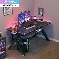 ราคา โต๊ะคอมพิวเตอร์โต๊ะเล่นเกมโต๊ะคอมพิวเตอร์สำนักงานรูปตัว K PC สีดำโต๊ะคอมพิวเตอร์ไซเบอร์โต๊ะคอมพิวเตอร์ (1731243726044431682)