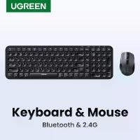 ราคา UGREEN Keyboard Wireless Bluetooth & 2.4GHz Keycaps for Laptop MacBook iPad PC Tablet Bluetooth Keyboard Model：35309 (1731565523554436322)