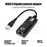 ราคา Network Adapter USB 3.0 to RJ45 Gigabit Ethernet Lan 10/100/1000 Mbps แปลง USB2.0/USB3.0 เป็นสายแลน ไดรเวอร์ในตัว For PC (1731210150427986307)