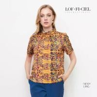ราคา LOF-FI-CIEL Palace เสื้อผู้หญิง คอตั้ง แขนสั้น สีเหลือง FAFVDY Women Lady ซาติน (1730696425954576688)