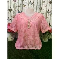 ราคา เสื้อลูกไม้ เสื้อแขนสั้น เสื้อแฟชั่นผญ เสื้อผ้าสาวอวบ เสื้อผู้หญิง เสื้อแฟชั่นผญ เสื้อลายลูกไม้ เสื้อลายดอก รุ่น709 (1731600167979091508)