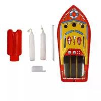 ราคา เรือสังกะสีโบราณ ของสะสม เรือป๊อกแป๊ก ของเล่นวิทยาศาสตร์เสริมความรู้ ของเล่นเด็ก Education Toy Steam Powered Candle Iron Boat No. 3019 (1729774374710380599)